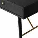 Skrivbord \'Lux\' - Svart/Mässing