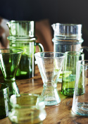 Karaff av återvunnet glas \'Beldi\' - Grön