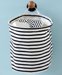 Förvaringskorg \'Stripes\' - Svart/Vit