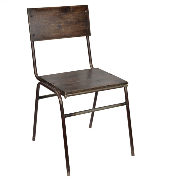 Stol - Vintage trä/järn