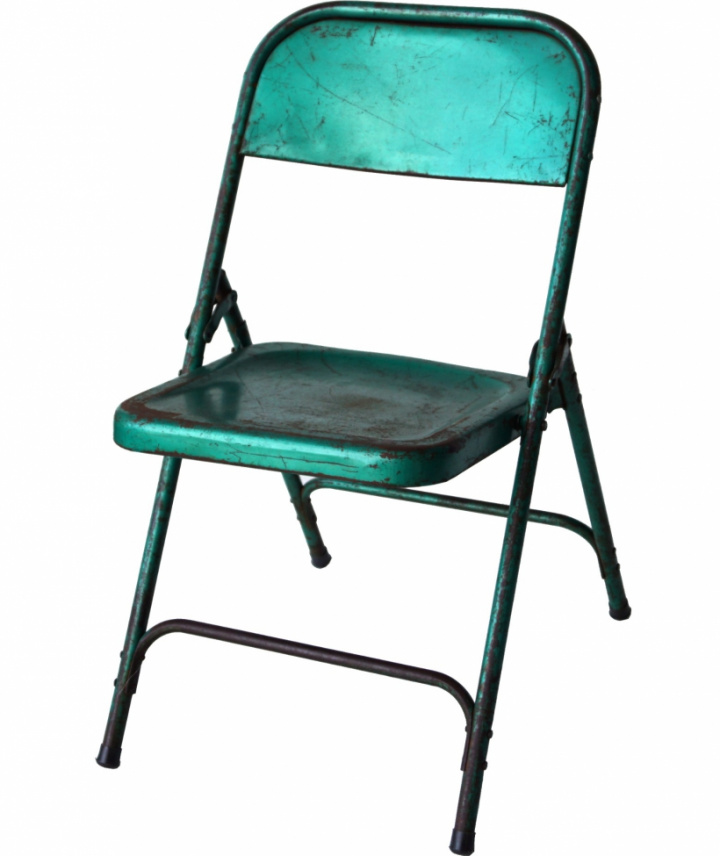 Klappstol 'Metal Turquoise' - Vintage