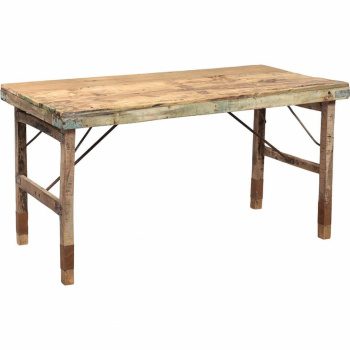 Vintage matbord i tr
