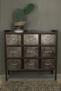 Skåp med 9 lådor \'Saga\' - Vintage/Patina