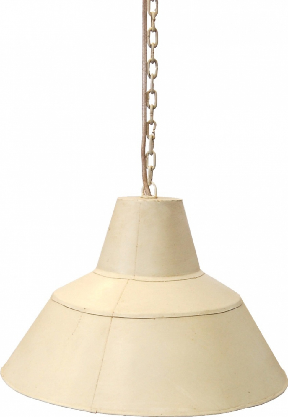 Fabrikslampa vintage - Antikt vit/Patina