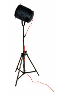 Golvlampa - Järn - Svart/orange
