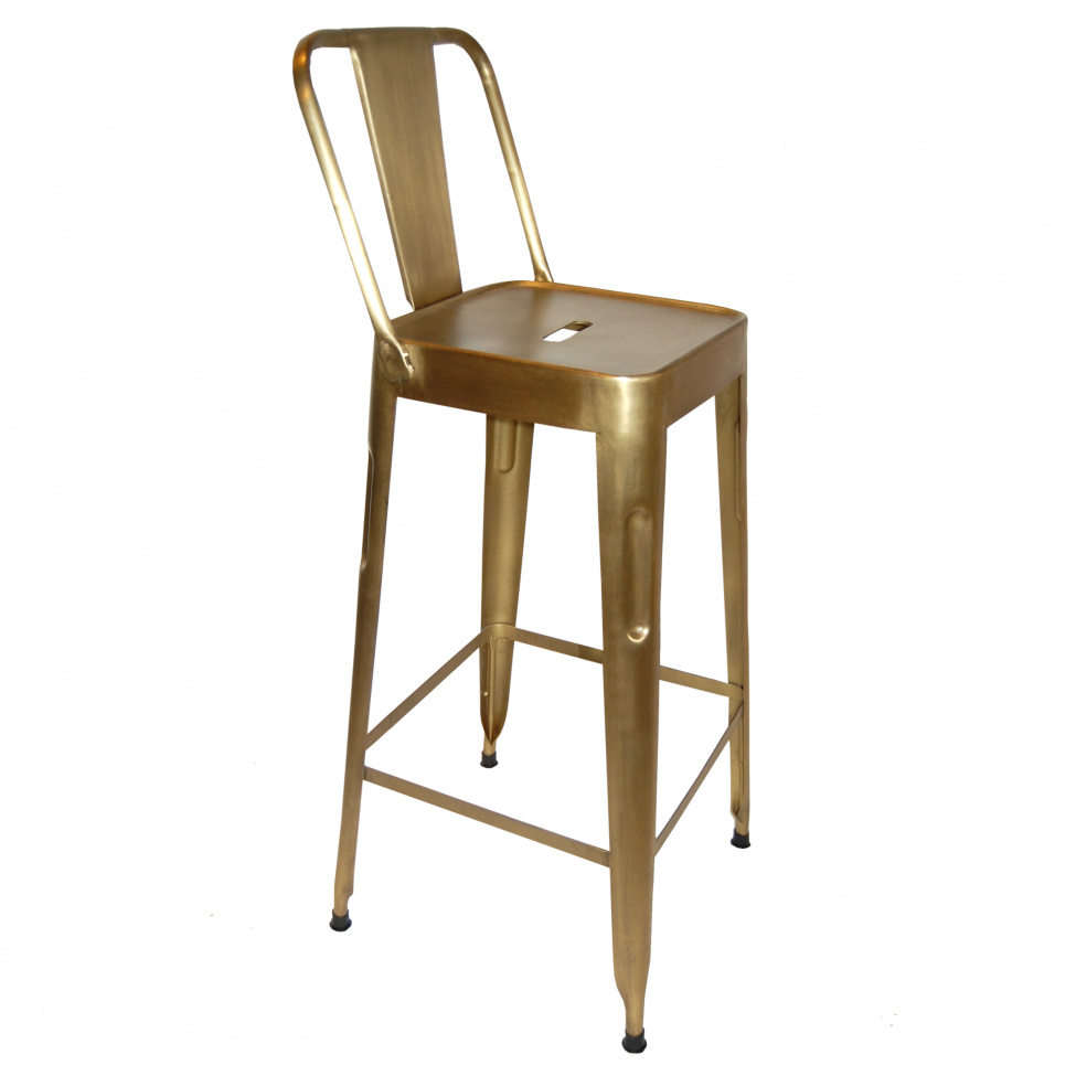 Barstol \'Montmartre\' - Rustik guld