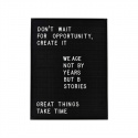 Tavla \'Letter Board\' - Svart ram