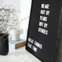 Tavla \'Letter Board\' - Svart ram