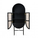 Skåp \'Retro Oval\' - Svart/ Natur