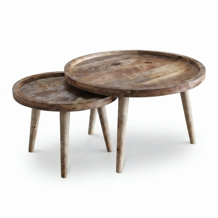 Soffbord \'Manarola\' 2 delar - Natur i gruppen Möbler / Bord / Soffbord hos Reforma (MR-2412)