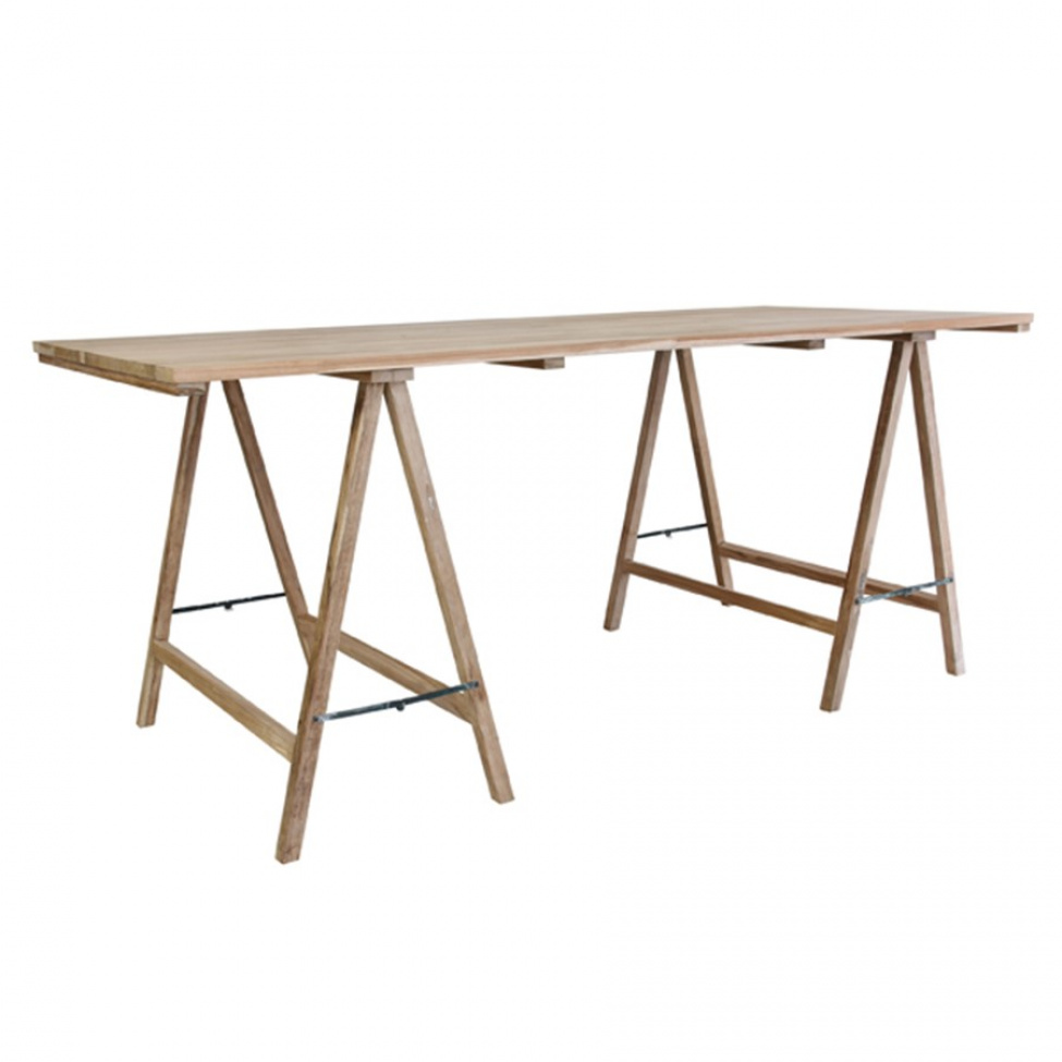 Bord \'Trestle\' - Teak 180x80