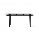 Ovalt matbord - Svart 200x100
