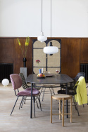 Ovalt matbord - Svart 200x100