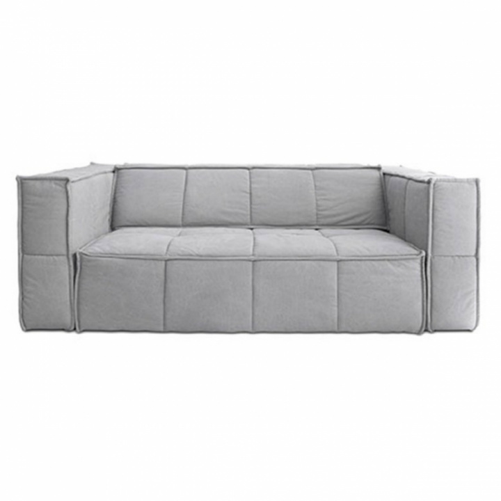 Soffa 'Cube' - Ljusgrå 3sits - HK Living