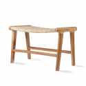 Fotpall \'Teak\' - Natur
