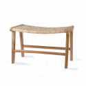 Fotpall \'Teak\' - Natur