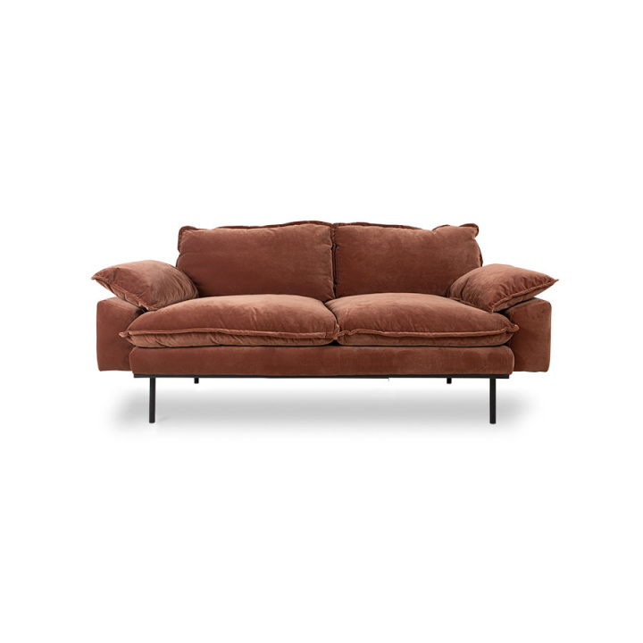 Soffa \'Retro\' 2-sits - Röd/Orange i gruppen Möbler / Soffor hos Reforma (MZM5070)