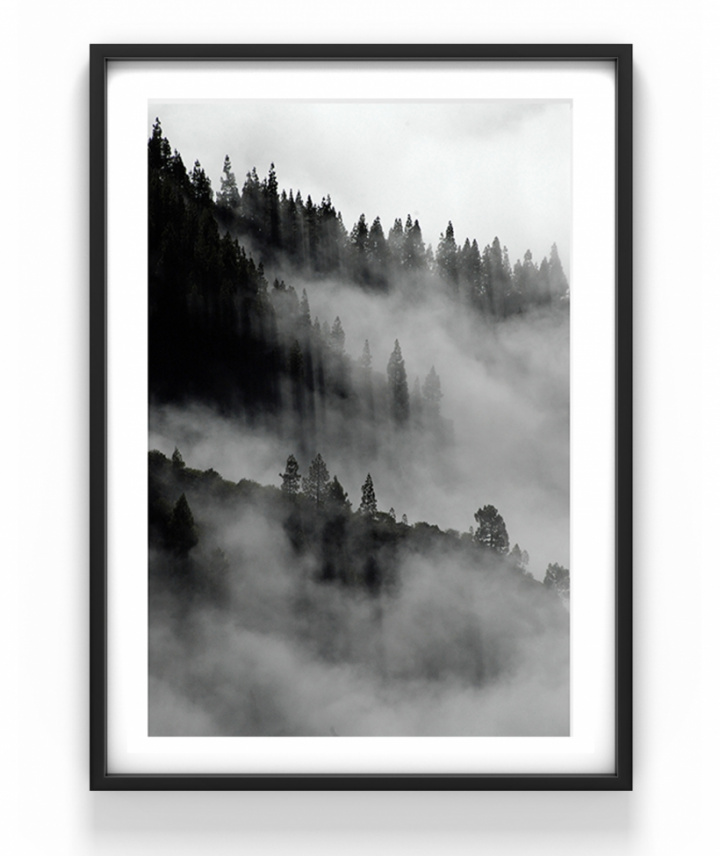 Poster - 'Landskap i dimma' 50x70cm