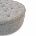 Puff \'Dimple\' Runt 100cm - Grå