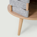 Sidobord \'Felt\'  - Natur/Grå