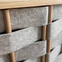 Byrå \'Felt\' 120cm - Natur/Grå