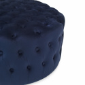 Puff \'Chesterfield\' Runt 85cm - Blå