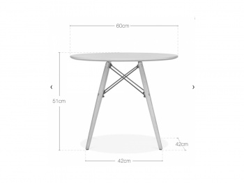 Soffbord/Barnbord - Almvik Ljusblå
