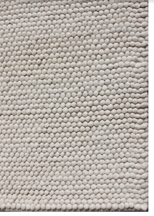 Matta \'Pebble\' 200x300 - Vit