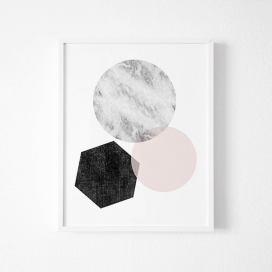 Poster - Geometrisk x 3