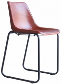 Stol Vintage - Läder/Järn