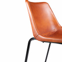 Stol Vintage - Läder/Järn