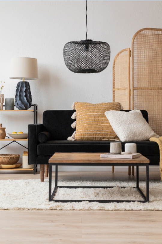 Soffbord vintage - Tr och jrn