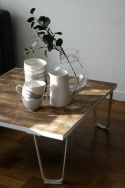 Soffbord Vintage - Vit Patina/Trä
