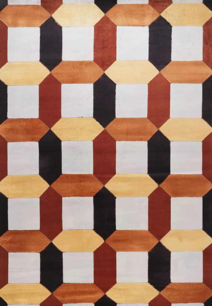 Matta \'Oralia\' - Vit/Multi i gruppen Inredning / Mattor hos Reforma (RG01-855)