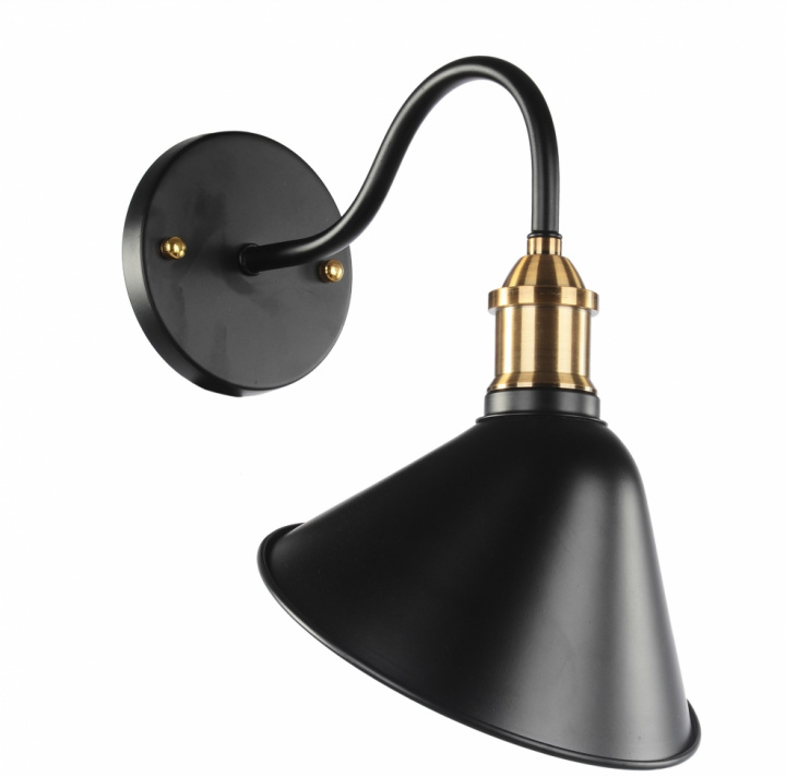 Vägglampa \'Classic\' - Svart/Guld i gruppen BELYSNING / Vägglampor hos Reforma (RH167)