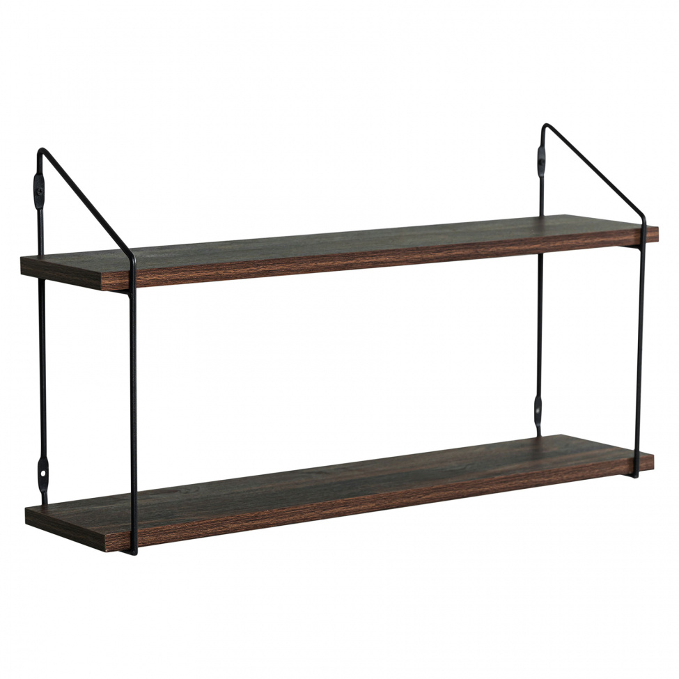 Vgghylla \'Double\' - Svart/Metall