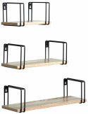 Vägghyllor \'Square\' 3 set - Ek