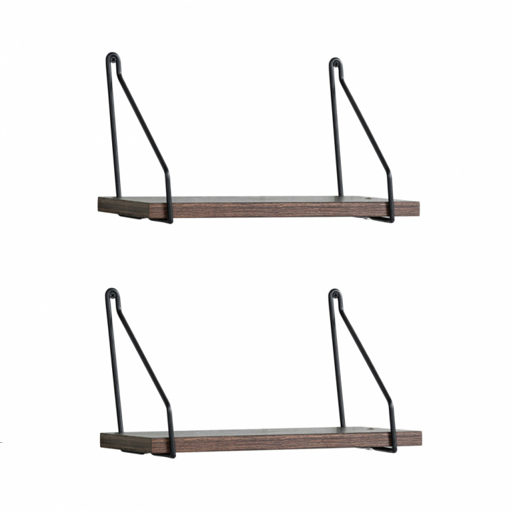 Vägghyllor \'Black\' - 2 set i gruppen Kampanj / Möbler / Hyllor & Förvaring hos Reforma (RH1905-15)