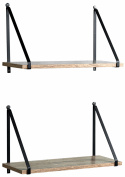 Vägghyllor \'Triangle\' 2 set - Natur
