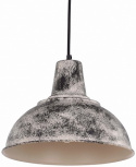 Taklampa industri Vintage - Vit
