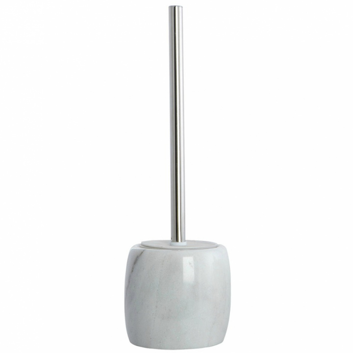 Toalettborste \'Marble\' - vit/stål i gruppen hos Reforma (RL0123)