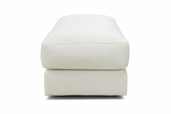 Puff Liten \'Messina\'- Vit 55x112x46