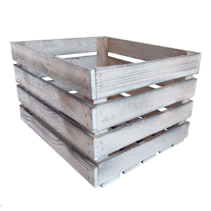 Trälåda \'Samla\' - Vit/Trä i gruppen Kampanj / Inredning / Dekoration hos Reforma (S2-wooden-C)