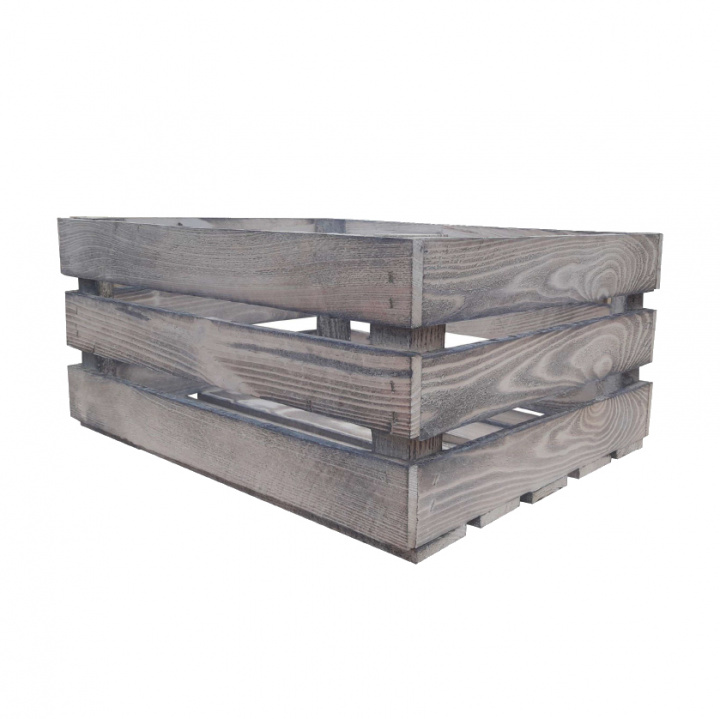 Trälåda \'Vetekorn\' - Vit/Trä i gruppen Möbler / Hyllor & förvaring / Lådor & Korgar hos Reforma (S20-wooden-C)