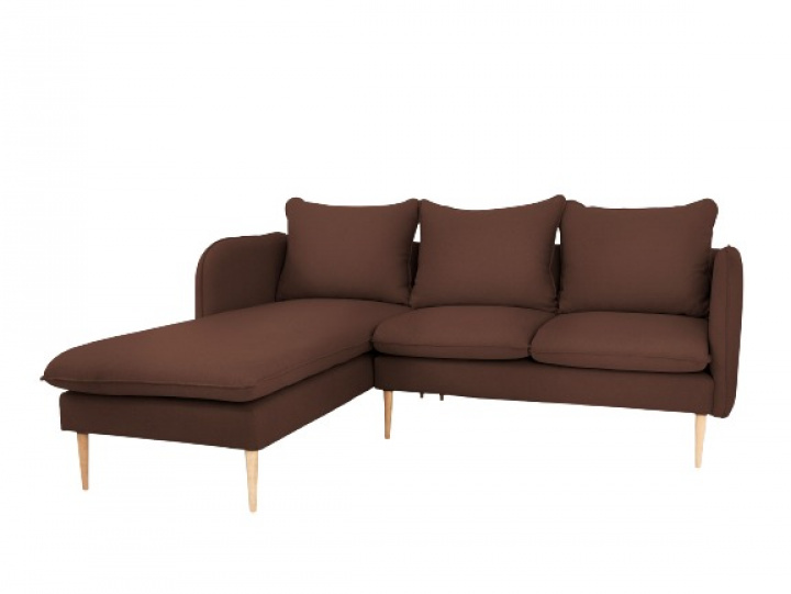 Divansoffa \'Posh\'- Brun/Tr 3-sits i gruppen RUM / Vardagsrum / Soffor hos Reforma (SF040POSH-L-ET27)