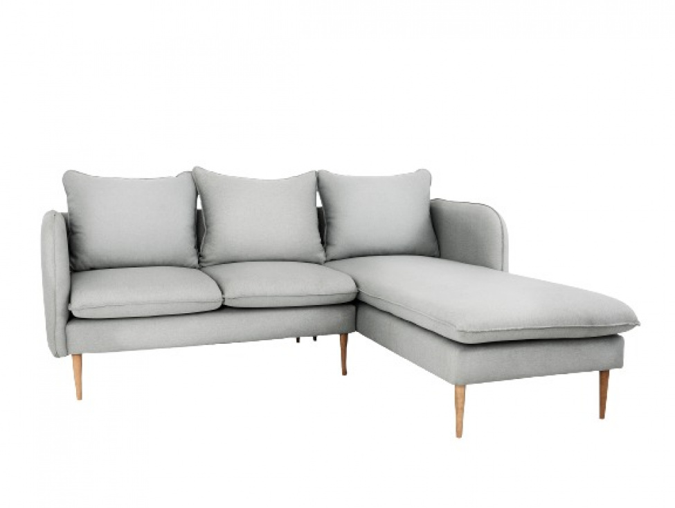 Divansoffa \'Posh\'- Platinagr/Tr 3-sits
