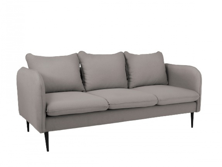 Soffa \'Posh\'- 3-sits Stlgr/Svart i gruppen RUM / Vardagsrum / Soffor hos Reforma (SF041POSH3-ET9102)