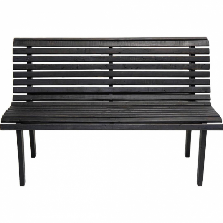 Bänk med ribbor Vintage - Svart