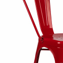 Stol \'Montmartre\' - Röd lackad