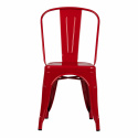 Stol \'Montmartre\' - Röd lackad